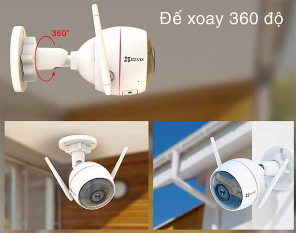 4568 Camera Ezviz C3w Cs Cv310 Xoay 360 Do